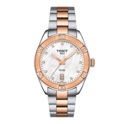Tissot PR100 36mm Sport Chic T101.910.22.116.00 - bracciale acciaio/oro rosa - cassa acciaio - quadrante madreperla